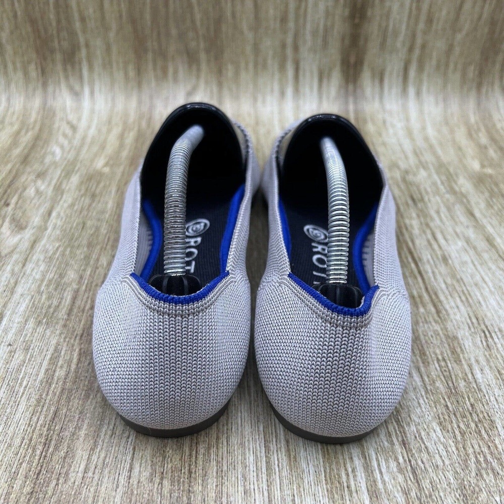 Rothys The Point Flax Birdseye Gray Slip On Balle… - image 4